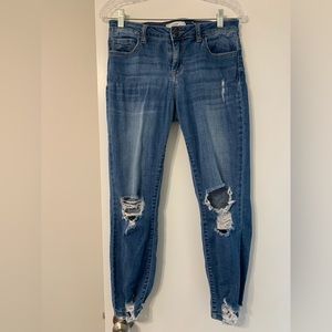 Cello Distressed mid rise jeans